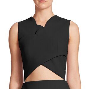 New Carven Crepe Scallop Crop Top Size 38 (US 4 or S-M)